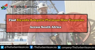 Siyanda Bakgatla Platinum Mine Vacancies