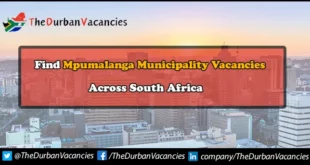 Mpumalanga Municipality Vacancies